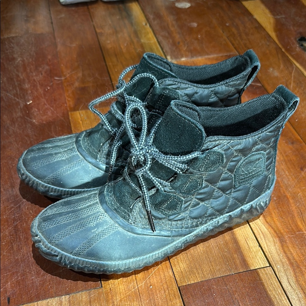 Sorel Quilted Lace-Up Boots